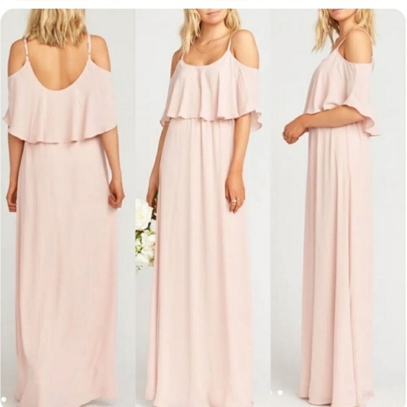 NWT Show Me Your Mumu Caitlin Ruffle Bridesmaids Maxi Dress 1X - Picture 8 of 8